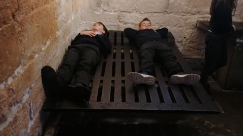 Lying down in a dungeon