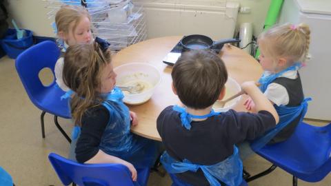 Pancake making